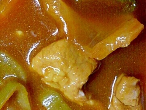 キャベツとねぎの豚カレー